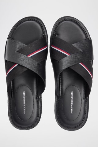 Mules en cuir nappa - Noir