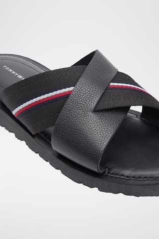 Mules en cuir nappa - Noir