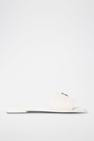 Mules en cuir nappa - Beige clair