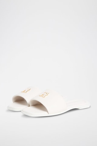 Mules en cuir nappa - Beige clair