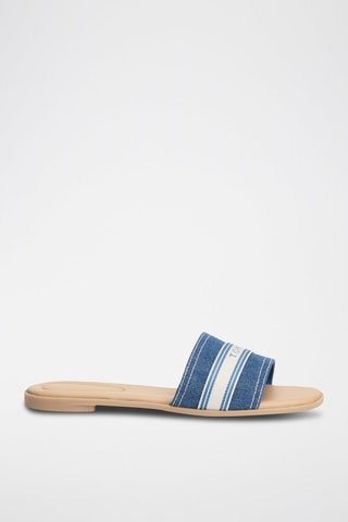 Mules en jean - Bleu cobalt