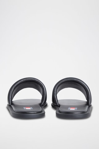 Mules en cuir nappa - Noir