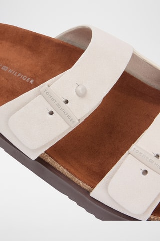 Mules en nubuck - Beige clair
