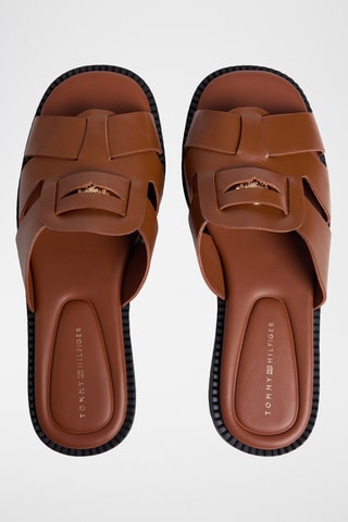 Mules en cuir - Marron
