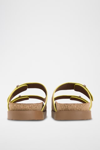 Mules en nubuck - Marron