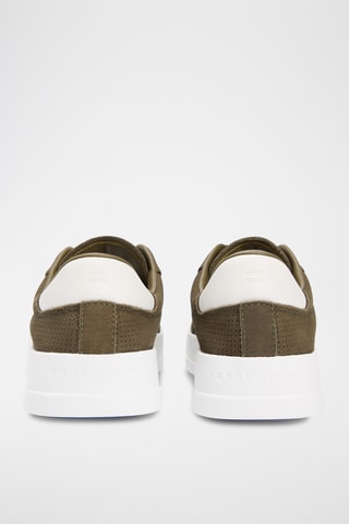 Baskets en nubuck - kaki