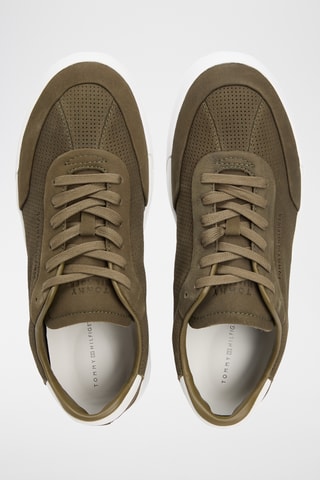 Baskets en nubuck - kaki