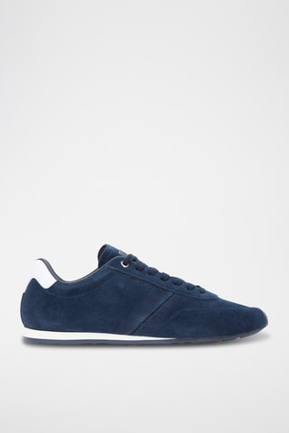 Baskets en nubuck - Bleu marine