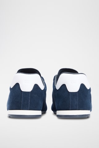Baskets en nubuck - Bleu marine