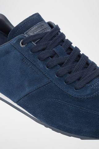 Baskets en nubuck - Bleu marine