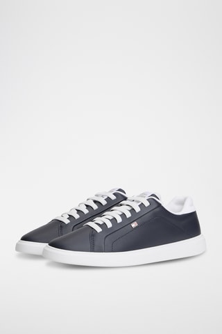 Baskets en cuir nappa - Bleu marine