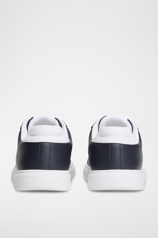 Baskets en cuir nappa - Bleu marine