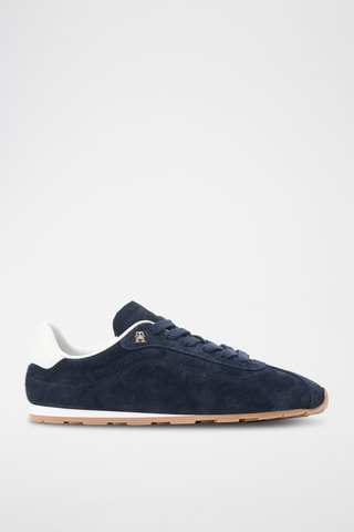 Baskets en cuir - Bleu marine