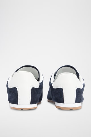 Baskets en cuir - Bleu marine