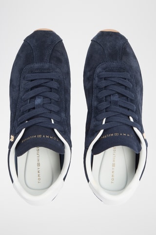 Baskets en cuir - Bleu marine