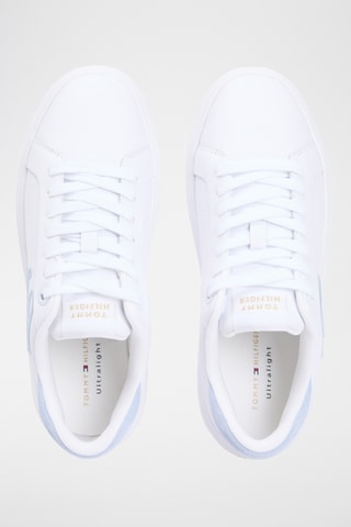 Baskets en cuir - Blanc et ciel