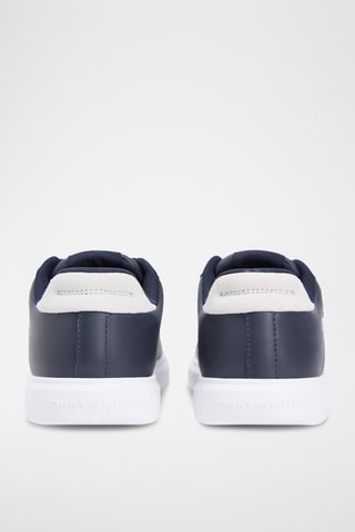Baskets en cuir - Bleu marine
