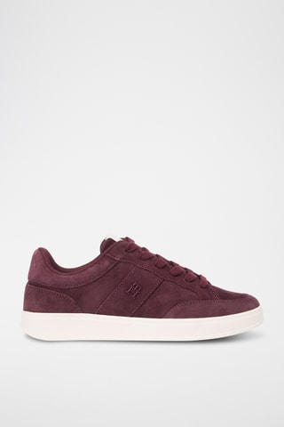Baskets en nubuck - Rouge