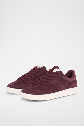 Baskets en nubuck - Rouge