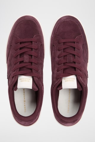 Baskets en nubuck - Rouge