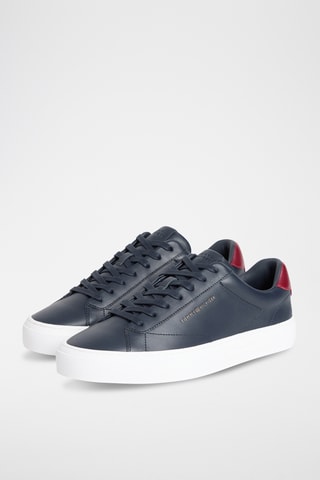 Sneakers in pelle - Blu scuro