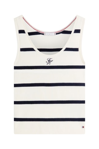 Débardeur slim en coton biologique - Beige