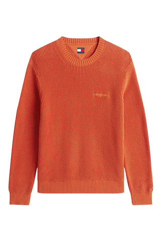 Pull regular en coton biologique - Orange