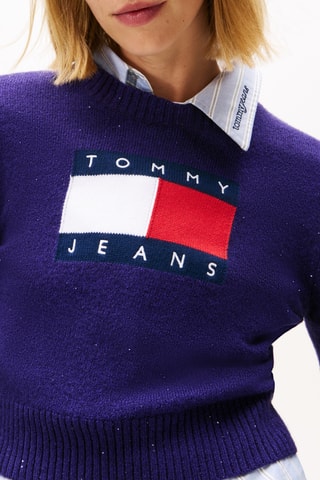Pull court en coton biologique - Violet