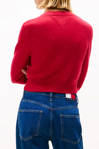 Pull court en coton biologique - Rouge