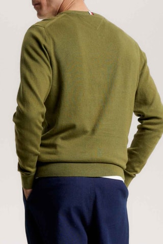 Pull en coton biologique et cachemire - Kaki