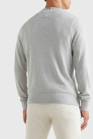 Pull en coton biologique et cachemire - Gris