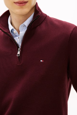 Pull en coton biologique et cachemire - Rouge