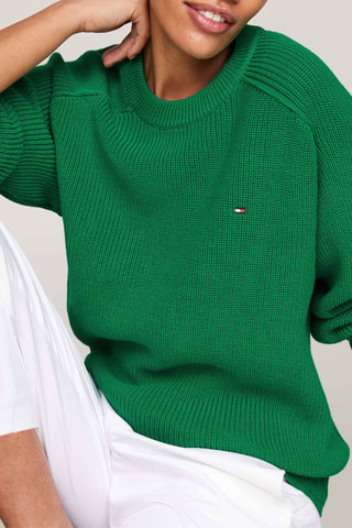 Pull en coton biologique - Vert