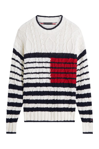 Pull - Blanc et bleu marine