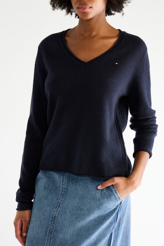 Pull en laine - Bleu marine