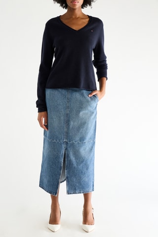 Pull en laine - Bleu marine