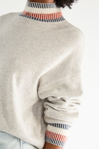 Pull en laine et cachemire - Gris clair