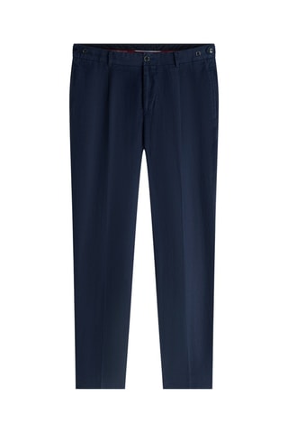 Pantalon en lin - Bleu marine