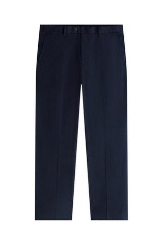 Pantalon regular en coton biologique - Bleu marine