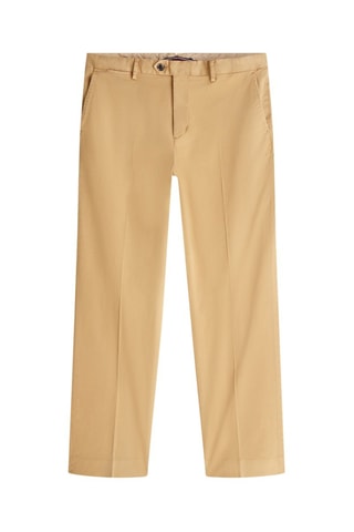 Pantalon regular en coton biologique - Beige