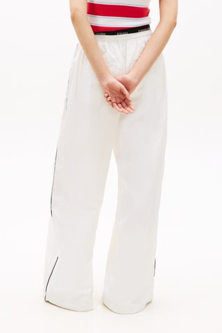 Pantalon taille haute wide legs - Blanc