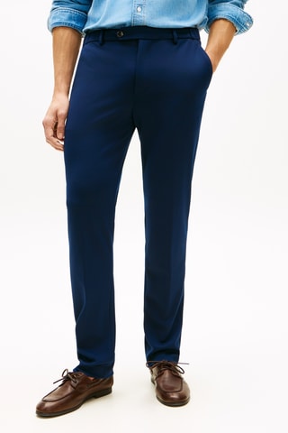 Pantalon straight - Bleu marine