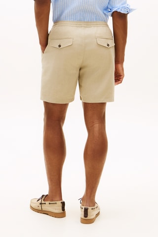 Short en lin - Kaki