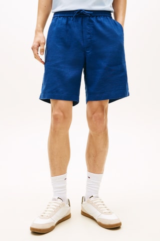 Short en lin - Bleu roi