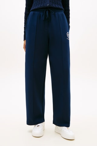 Pantalon de survêtement relaxed en coton biologique - Bleu marine