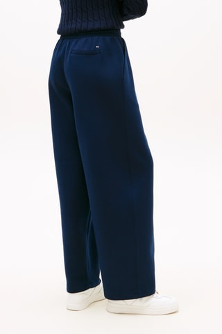 Pantalon de survêtement relaxed en coton biologique - Bleu marine