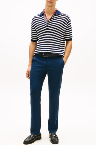Chino straight - Bleu pétrole
