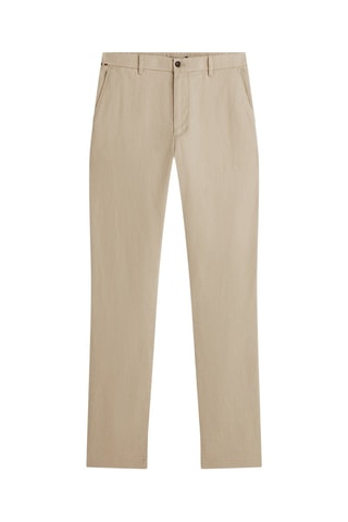Chino straight en lin - Kaki