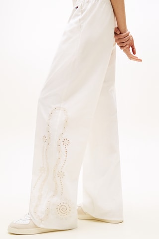 Pantalon regular - Blanc