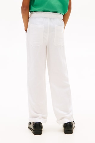 Pantalon relaxed en lin - Blanc